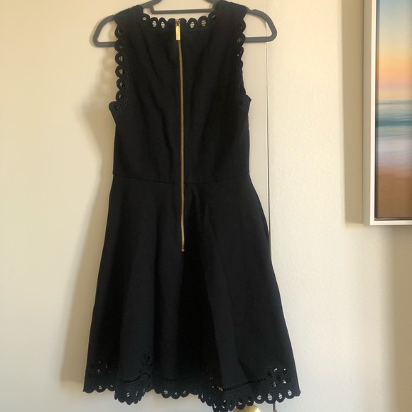 Ted Baker Verony Embroidered Skater Dress in Black - Picture 16 of 16